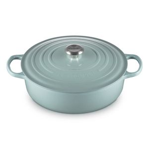 Le Creuset Enameled Cast Iron Signature Round Sauteuse, 3.5qt., Sea Salt